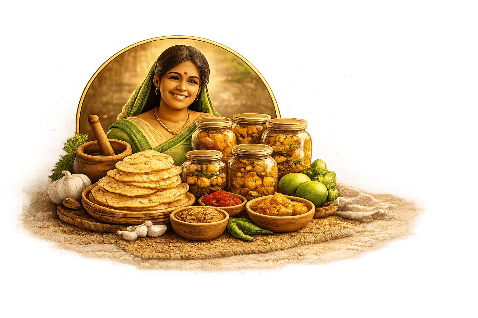 Taste the Tradition of Homemade Foods – homemade pickles, papad and grains by ChamparanSwad Kitchen